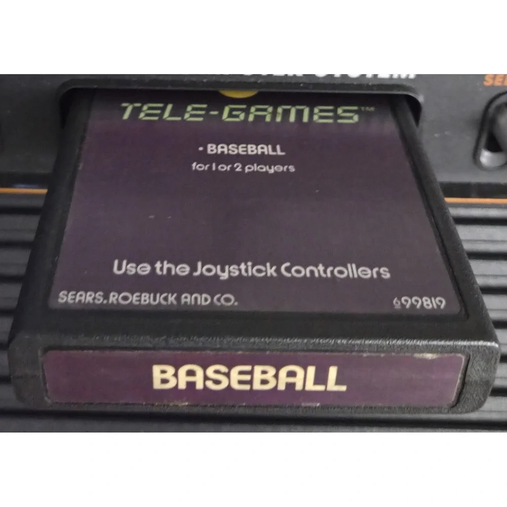 Basketball & Tele-Games Baseball - Atari 2600 Cartridge Bundle - Tested Working!